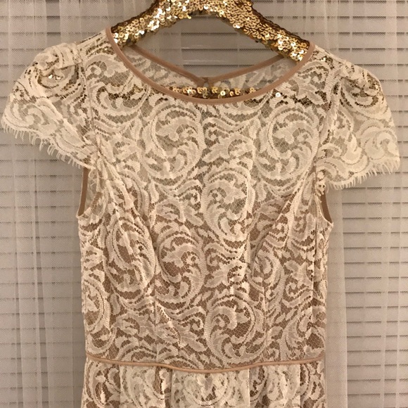 ABS Allen Schwartz White Lace Dress - Picture 5 of 8